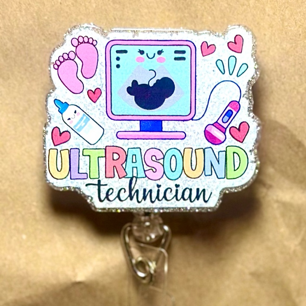Ultrasound Technician Badge Reel